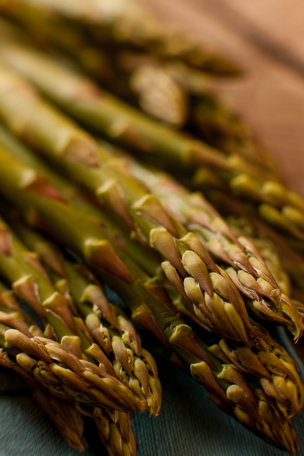 Cheshire Food Photography, green asparagus tips