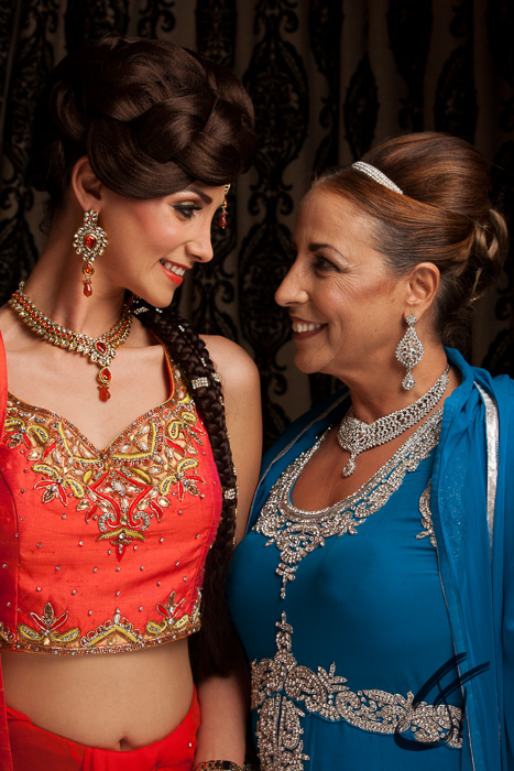 Asian Bridal outfits, Holly Moriarty and her Mum