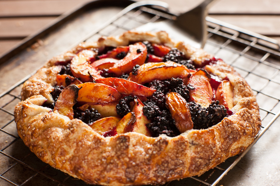 Blackberry and nectarine fruit tart by Milk & Honey Bakehouse